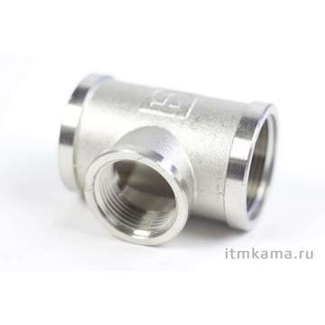 Тройник перех. резьба 1"х3/4"х1" НИКЕЛЬ
