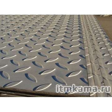 Лист рифл. 4,0  (ГОСТ 8568-77) Ст3СП  1520х6020